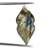 LABRADORITE BOTH SIDE TABLE CUT LIPS 24X11MM 7.22 Cts.