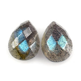 LABRADORITE CHECKER PEAR CAB 8X6MM 1.13 Cts.