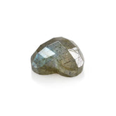 LABRADORITE CHECKER HEART CAB 8MM 1.77 Cts.