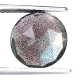 GREY LABRADORITE ROSE CUT BRIOLETTE ROUND 12MM 4.04 Cts.