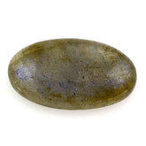 GREY LABRADORITE OVAL CAB (NICE BLUE) 18X10MM 7.70 Cts.