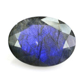 GREY LABRADORITE CUT OVAL (BLUE) 16X12MM 8.73 Cts.