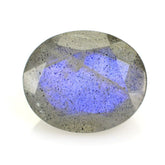 GREY LABRADORITE CUT OVAL 12X10MM 4.20 Cts.