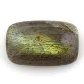 GREY LABRADORITE CUSHION CAB (BLUE GREEN) 16X10MM 7.50 Cts.