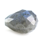 GREY LABRADORITE FACETED DROPS (HALF DRILL) 14.50X10MM 9.14 Cts.