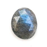 LABRADORITE ROSE CUT IRREGULAR OVAL (BLUE SHINE) 10X8MM 1.76 Cts.