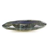 GREY LABRADORITE ONE SIDE TABLE CUT & ONE SIDE ROSE CUT IRREGULAR OVAL 21X15MM 9.19 Cts.