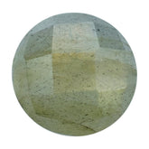 GREY LABRADORITE CHECKER CUT ROUND CAB (COPPER SHINE) 6MM 0.84 Cts.