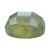 GREY LABRADORITE CHECKER CUT ROUND CAB (COPPER SHINE) 6MM 0.84 Cts.