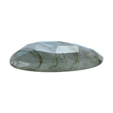 GREY LABRADORITE ROSE CUT IRREGULAR PEARISH 25X14MM 10.10 Cts.