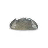 GREY LABRADORITE ROSE CUT FANCY CAB 10X7.50MM 2.07 Cts.