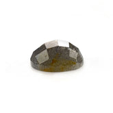 LABRADORITE CHECKER ROUND CAB (BLUE GREEN POWER)(SOME BLACK SPOTS & CRACKS) 8.00X8.00 MM 1.78 CTS