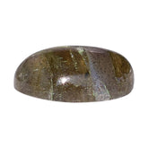 COPPER LABRADORITE PLAIN OVAL CAB (OPAQUE/MANY BLACK SPOT & CRACK) 10.00X7.00 MM 2.51 Cts.