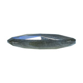 BLUE GREEN LABRADORITE (OPAQUE/MANY BLACK SPOT & CRACK) ROSE CUT BRIOLETTE OVAL 18.00X13.00 MM 6.75 Cts.