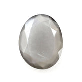 GREY MOONSTONE ROSE CUT IRREGULAR OVAL (DARK) 10X8MM 1.70 Cts.