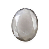 GREY MOONSTONE ROSE CUT IRREGULAR OVAL (DARK) 10X8MM 1.70 Cts.