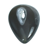 GREY MOONSTONE LENTIL PEAR (HALF DRILL -1.10MM) 28X14MM 17.48 Cts.