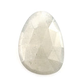 GREY MOONSTONE ROSE CUT BRIOLETTE PEARISH (LIGHT) 14X10MM 3.28 Cts.