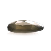 GREY MOONSTONE ROSE CUT BRIOLETTE PEARISH 14X10MM 3.29 Cts.