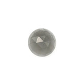GREY MOONSTONE ROSE CUT ROUND CAB (MEDIUM)(OPAQUE/CLEAN) 6.00X6.00 MM 0.72 Cts.