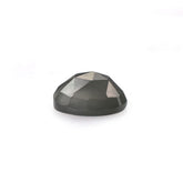 GREY MOONSTONE ROSE CUT ROUND CAB (MEDIUM)(OPAQUE/CLEAN) 6.00X6.00 MM 0.72 Cts.
