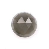 GREY MOONSTONE ROSE CUT ROUND CAB (DARK) 8.00X8.00 MM 1.68 Cts.