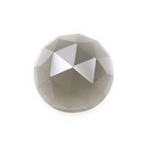 GREY MOONSTONE ROSE CUT ROUND CAB (MEDIUM) 8.00X8.00 MM 1.71 Cts.