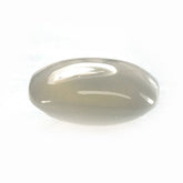 GREY MOONSTONE PLAIN LENTIL CUSHION (SILVER GREY LIGHT)(OPAQUE)(CLEAN) 10.00X10.00 MM 3.27 Cts.