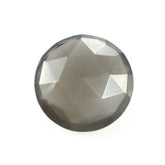 GREY MOONSTONE ROSE CUT BRIOLETTE ROUND (MEDIUM)(SI) 12.00X12.00 MM 4.87 Cts.