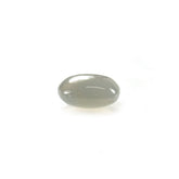 GREY MOONSTONE PLAIN LENTIL CUSHION (SILVER GREY LIGHT)(OPAQUE)(CLEAN) 8.00X8.00 MM 1.91 Cts.