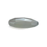 GREY MOONSTONE ROSE CUT BRIOLETTE PEARISH (SILVER GREY LIGHT)(OPAQUE CLEAN) 12.70X9.70 MM 3.13 Cts.