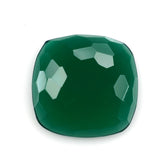 GREEN ONYX IRREGULAR CUT CUSHION CAB 16MM (MEDIUM/CLEAN) 8.80 Cts.