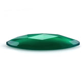 GREEN ONYX ROSE CUT MARQUISE CAB 24X10MM 5.57 Cts.