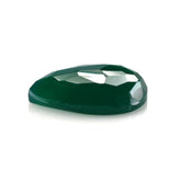GREEN ONYX IRREGULAR CUT PEAR CAB 16X12MM 5.60 Cts.