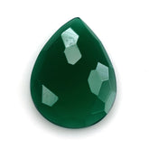 GREEN ONYX IRREGULAR CUT PEAR CAB 20X15MM 8.56 Cts.