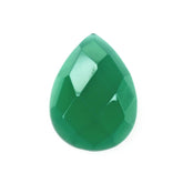GREEN ONYX CHECKER PEAR CAB 8X6MM 1.08 Cts.