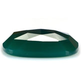 GREEN ONYX ROSE CUT CUSHION CAB 16MM 8.50 Cts.