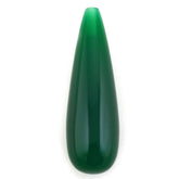 GREEN ONYX PLAIN DROPS (HALF DRILL) 33X10MM 20.62 Cts.