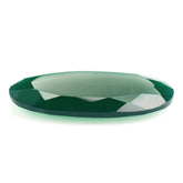 GREEN ONYX BOTH SIDE TABLE CUT OVAL 26X16MM 12.15 Cts.