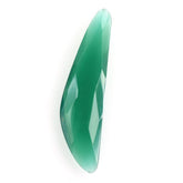 GREEN ONYX BRIOLETTE HALF PEAR 27X7MM 3.96 Cts.