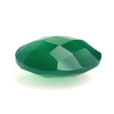 GREEN ONYX BRIOLETTE OVAL 12X10MM 3.60 Cts.
