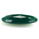 GREEN ONYX ROSE CUT BRIOLETTE OVAL 20X10MM 5.95 Cts.