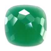 GREEN ONYX IRREGULAR CUT CUSHION CAB 16MM 7.88 Cts.