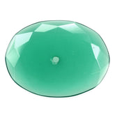 GREEN ONYX TABLE CUT OVAL CAB (FLAT) (FULL DRILL 1.00MM) 17.50X13MM 3.04 Cts.