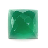 GREEN ONYX CHECKER SQUARE CAB 8MM 2.40 Cts.