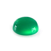 GREEN ONYX PLAIN ROUND CAB 6MM 0.77 Cts.