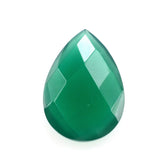 GREEN ONYX BRIOLETTE PEAR 10X7MM 1.63 Cts.