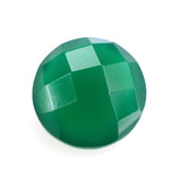 GREEN ONYX BRIOLETTE ROUND 11MM 4.62 Cts.