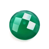 GREEN ONYX BRIOLETTE ROUND (FULL DRILL) 11MM 3.68 Cts.