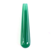 GREEN ONYX PLAIN DROPS (HALF DRILL 0.80MM) (MEDIUM/CLEAN) 26X6MM 5.80 Cts.